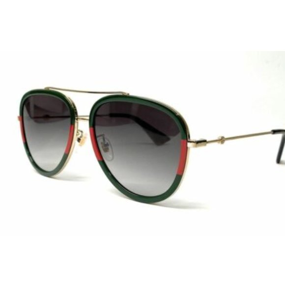 Gucci Women's Green Aviator Sunglasses! - Picture 1 of 3